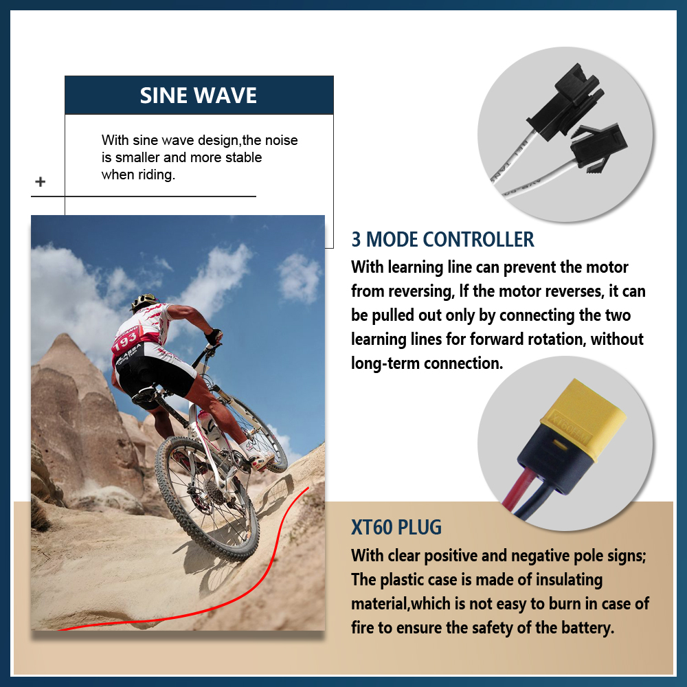 Contrôleur de vélo électrique  - Ebike Conversion Kit 72V 3000W avis et prix