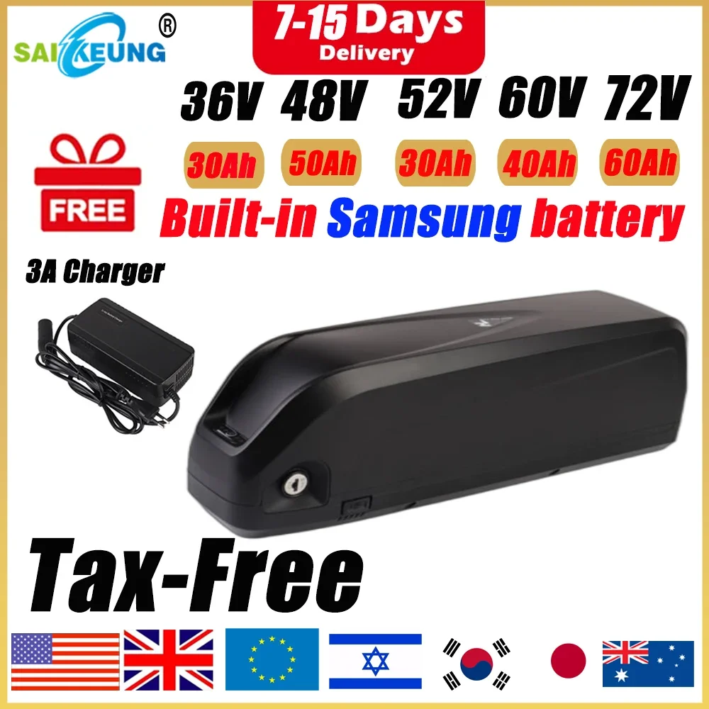 Hailong Polly 48V 52V 60V 36V  - Electric Bicycle Battery 72V 30Ah avis et prix